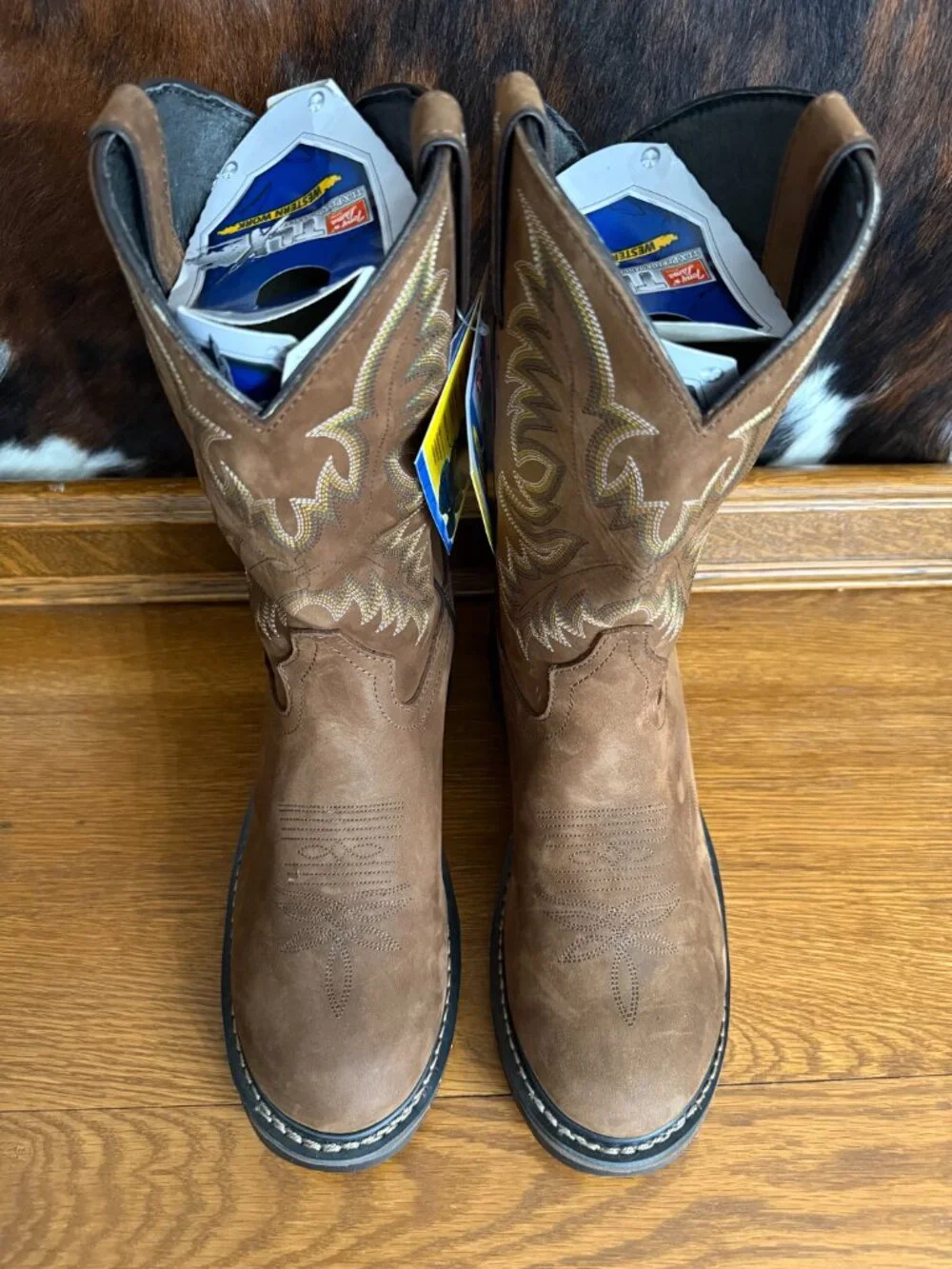 Tony Lama Men’s Waterproof Tan Cheyenne Leather Boot TW1018 Size 8.5 -NEW IN BOX